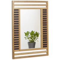 Relaxdays Bilderdepot24 Wandspiegel Spiegel Badspiegel Holzrahmen komplett mit Echtglas - - ca. 70x50 cm