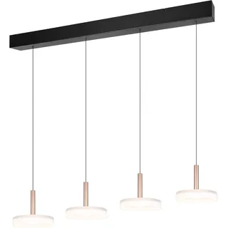 Trio LED Pendelleuchte CELESTE 4-flg. coffee Weiß,