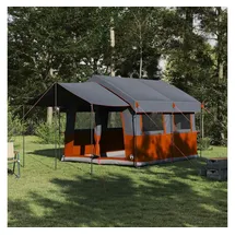 vidaXL Familienzelt Grau/Orange