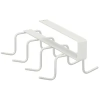 Relaxdays Kleiderbügel 5 x Haken Schrankeinsatz weiß weiß