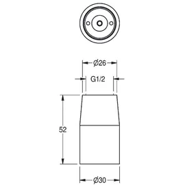 KWC AR Düsenbrause, DN15, G1/2, 12l