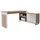 Stella Trading Mid.you Eckschreibtisch Weiß, Sonoma Eiche Metall, 1 Schubladen, U-Form, 65x76x140 cm Stauraum, Arbeitszimmer, Schreibtische, Eckschreibtische