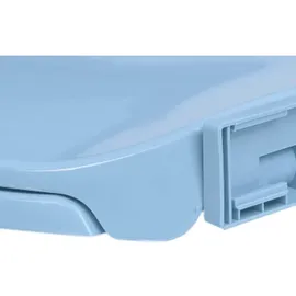 vidaXL Toilettensitz mit Absenkautomatik Blau