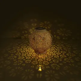 NÄVE LED-Deko-Solarleuchte Weiß 18 cm 2er-Set