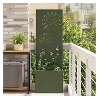 vidaXL Sichtschutz-Leinwand 50 x 140 cm Olivgrün