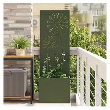 vidaXL Sichtschutz-Leinwand 50 x 140 cm Olivgrün
