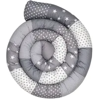 ULLENBOOM Baby-Bettschlange Graue Sterne 400 cm