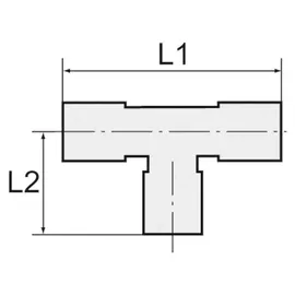 Riegler T-Steckverschra., drehbar, R 1/8 a., Schl.- Ø6, 15bar, ES 1.4404
