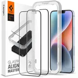 SPIGEN Glass tR AlignMaster HD 1 Pack FC black iPhone 14/13 Pro/13