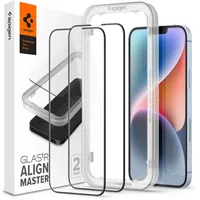 SPIGEN Glass tR AlignMaster HD 1 Pack FC black iPhone 14/13 Pro/13