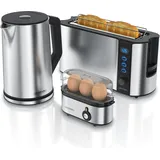Arendo Frühstücks Set 1,5 l Silber