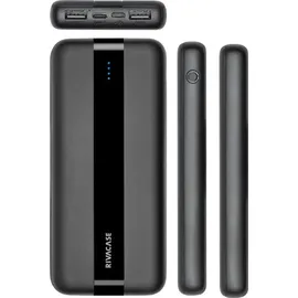 RivaCase® Rivacase VA2041, 10000 mAh, Lithium Polymer (LiPo), 5 V, 10 W, Schwarz - Schwarz