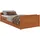 vidaXL Massivholzbett 90 x 200 cm Honigbraun
