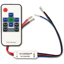 ISOLED LED Strip Mini RGB Funk-Fernbedienung Beleuchtung-Fernbedienung