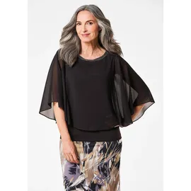GOLDNER Edle Chiffonbluse schwarz 23