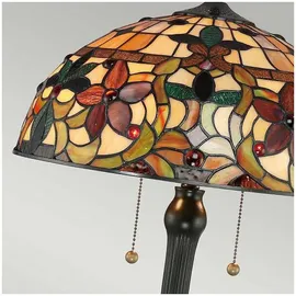Elstead Lighting Kami Tiffany Tischlampe Bunt 2 St.