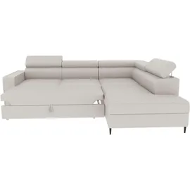 99rooms Owen Ecksofa Kunstleder SOFT Weiß Rechts