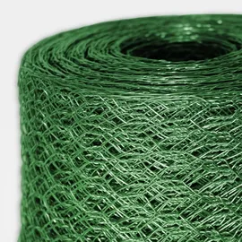 Floordirekt Drahtzaun mit PVC Ummantelung 100 cm Grün