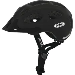Fahrradhelm ABUS "YOUN-I ACE" Gr. M, schwarz (velvet schwarz), Helme, M Kopfumfang: 52cm - 57cm
