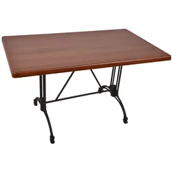 Bistrotisch Set Bennet 120x80cm Tischgestell Alu schwarz Garten Tisch Gestell