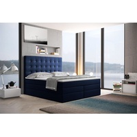 Fun Möbel Boxspringbett Schlafzimmerbett TRIANA DELUX 140x200cm in Stoff