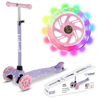 Coil Dreiradscooter, Kinderroller, Tretroller, Dreirad-Balance-Roller, Cityroller, ABEC-7-Lager, 3-stufige Lenkradverstellung,