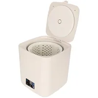 Fockety Tragbare Waschmaschine, 7L große Kapazität vollautomatische Mini-Waschmaschine mit Wäscheschleuder, LCD-Touchscreen kleine Waschmaschine für kleine Unterwäsche, (Beige)