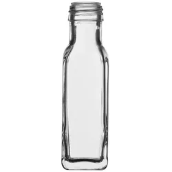 Glasflasche eckig - 100ml