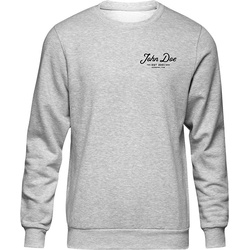 John Doe JD Lettering, Sweatshirt - Grau/Schwarz - L