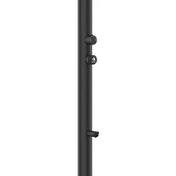 Sined Luna Timer p Black Aluminiumkaltwasserzeitschaltuhr Mit Fußbrause Schwarz