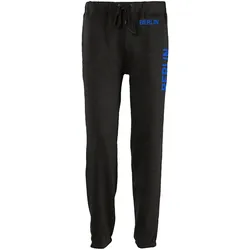 multifanshop Jogginghose - Berlin blau - Bund & Seite - Druck blau - Trainingshose