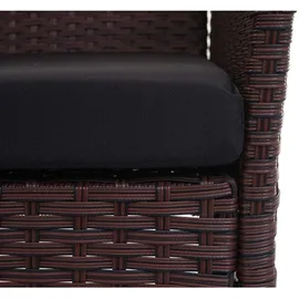 Proregal Halden 106 x 83 x 60 cm Braun/Schwarz