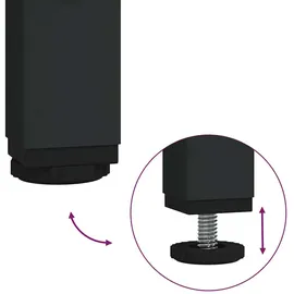 vidaXL Nachttisch Grau Sonoma 55 x 31 x 76 cm Holzwerkstoff