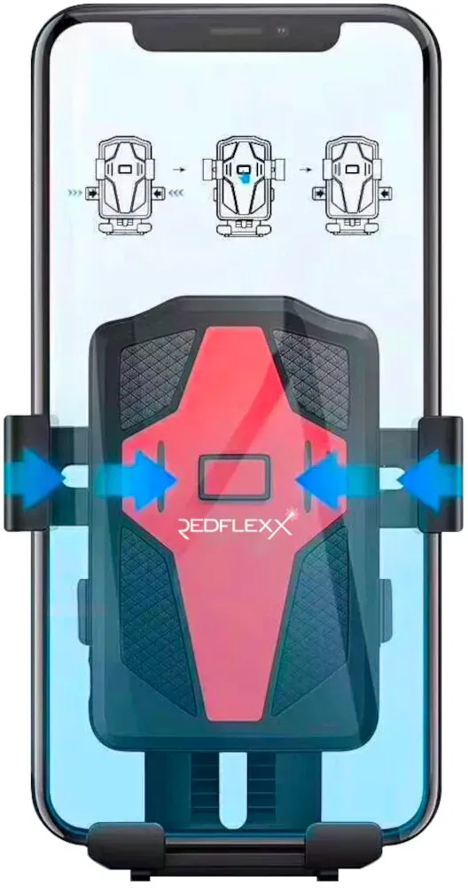 Redflexx REBBY R-500 Universal Smartphone-Halterung für Fahrrad, Roller und Moped