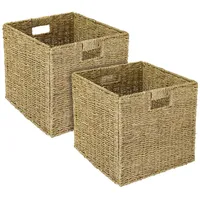 HMF Aufbewahrungskorb, Korb geflochten aus Seegras 2er Set passend