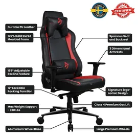 Arozzi Vernazza Gaming-Stuhl Rot Schwarz