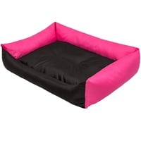 Hobbydog XXL LECCZR6 Dog Bed Eco XXL 105X75 cm Pink with Black Mattress, XXL, Multicolored, 2.75 kg