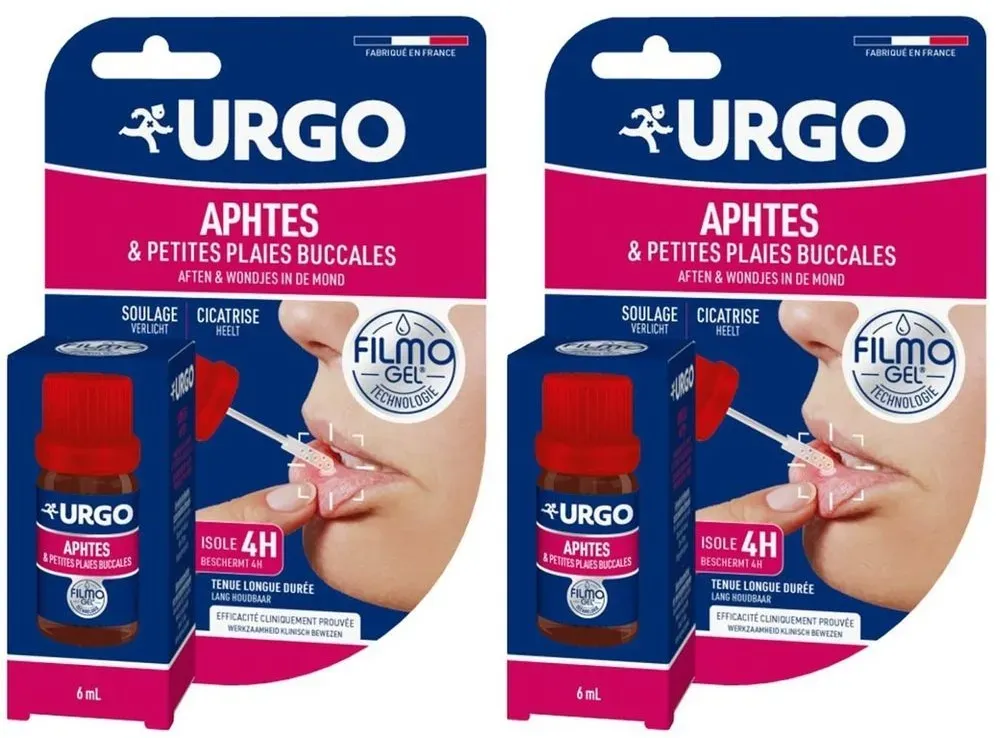 Urgo Filmogel® Aften & Wondjes in de Mond 2x6 ml Mondgel