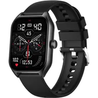 Smartwatch Damen Herren 1.85'' Fitness Tracker Uhr Anrufe Tätigen Smart Watch Schrittzähler Pulsuhr mit Blutdruckmessung Schlaf Musik Notifications IP67 Wasserdicht Fitnessuhr für IOS Android
