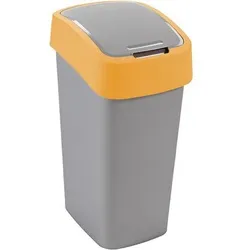 CURVER Mülleimer FLIP BIN 9L silber/orange