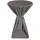 Beautissu Tischhusse Premium Anthrazit Ø 80-85 cm