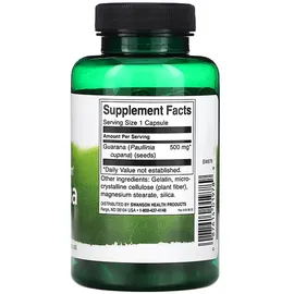 Swanson Guarana 500 mg Kapseln 100 St.