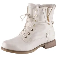 Mustang Winterboots, Blockabsatz, Winterstiefelette, Schnürboots mit Nieten besetzt Gr. 45, - 45 EU