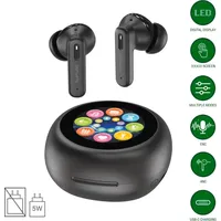 4smarts True Wireless Bluetooth Kopfhörer SkyBuds Screen ANC schwarz