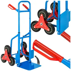 tectake® Treppensackkarre, mit Stahlrahmen, höhenverstellbar, Sicherheitsgriffe aus Kunststoff, Belastbarkeit 100 kg