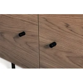 WoodMan Jugend Kommode 150 x 52 x 45 cm Braun/Schwarz