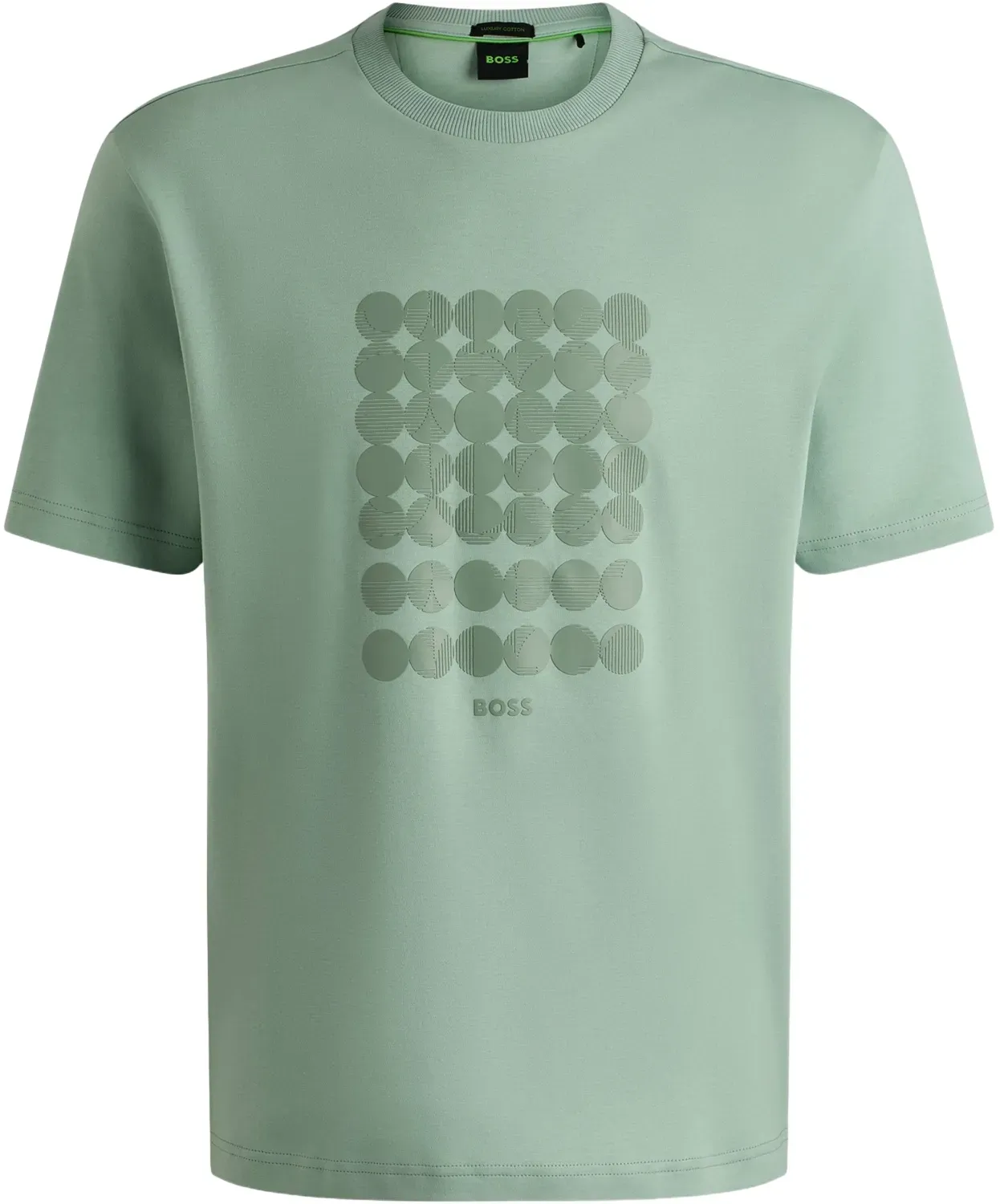 HUGO BOSS T-Shirt Print Striped C, gruen