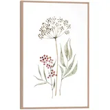 Reinders! Bild Slim Frame Wood Aqua Flowers, B x H: 20 x 30 cm)