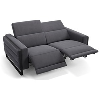 Sofanella 2-Sitzer Stoff Deltona, Relaxsofa, Designsofa, Designer Couch, Italienisches Sofa, 2er Sofa grau