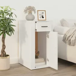 vidaXL Büroschrank Weiß 40x49x75 cm Holzwerkstoff